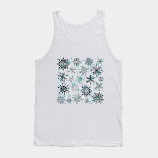 Christmas snow art. Tank Top